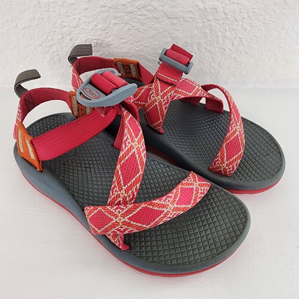 Chaco Girls Z Cloud Sandal Pink Orange